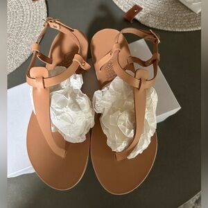 Ancient Greek Lito Vachetta natural sandals size 8.5